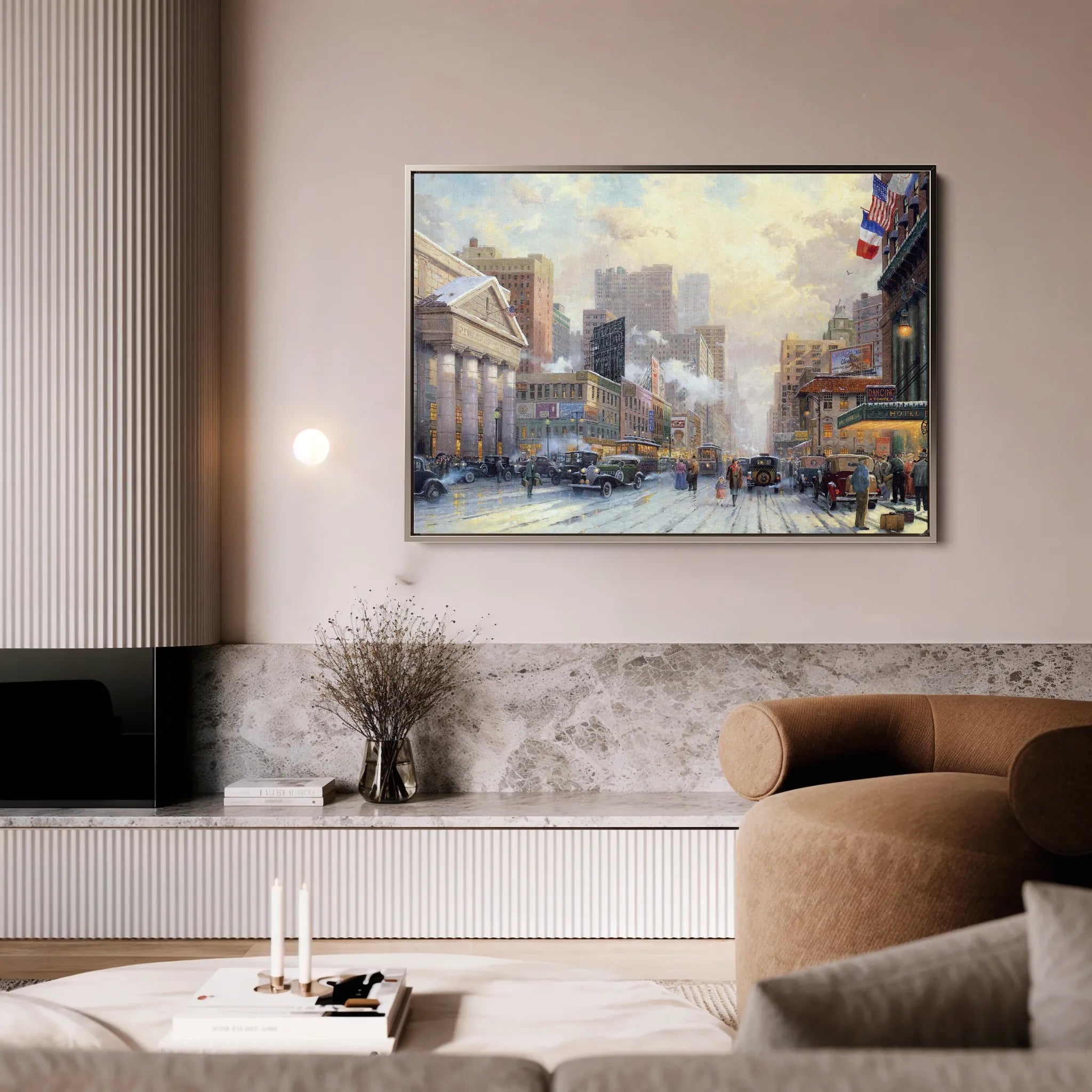 Landscape 072 Canvas Art 18" x 24" / 45 x 60 cm / Black