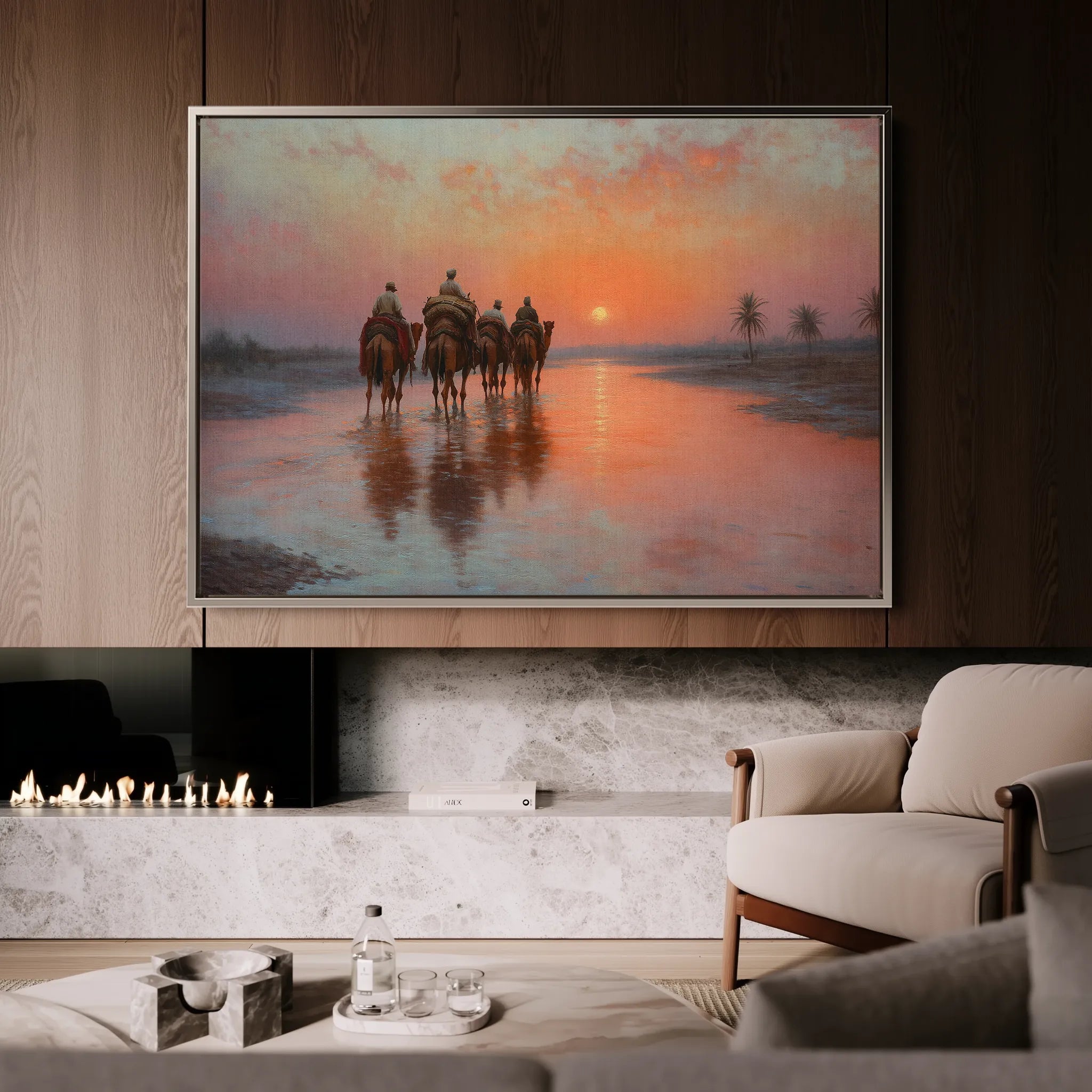 Orientalist 072 Canvas Art 18" x 24" / 45 x 60 cm / Black