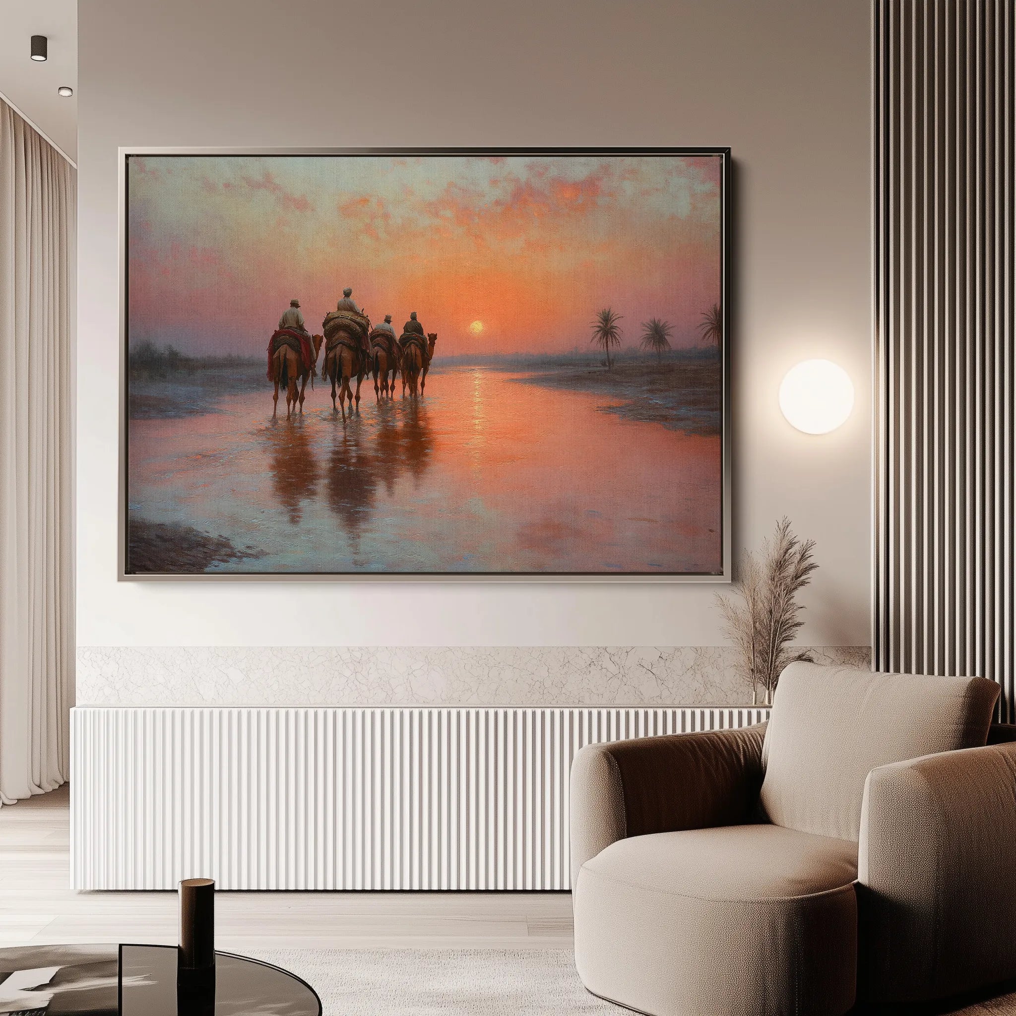 Orientalist 072 Canvas Art 18" x 24" / 45 x 60 cm / Black