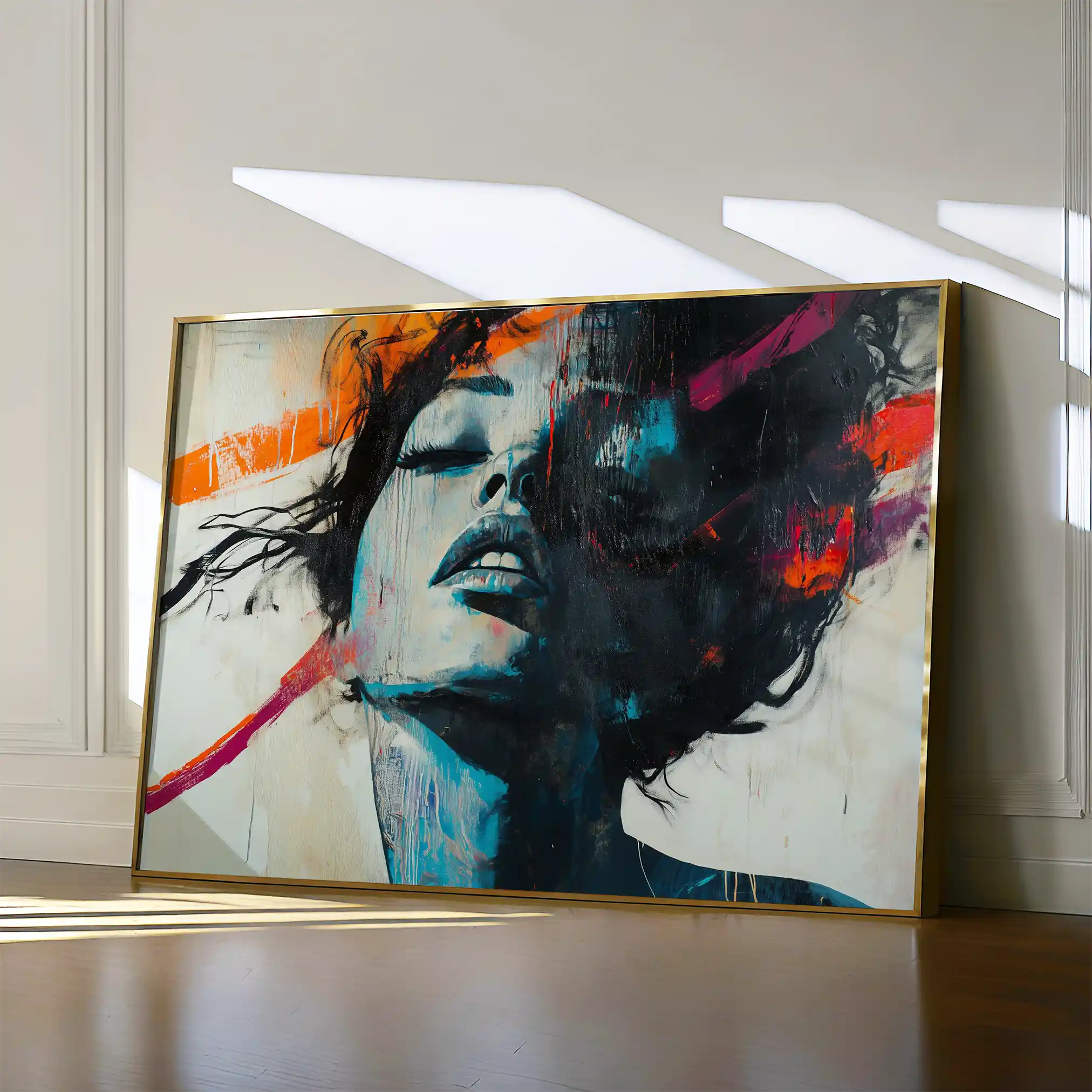 Portrait 072 Canvas Art 60 x 40 cm / Black