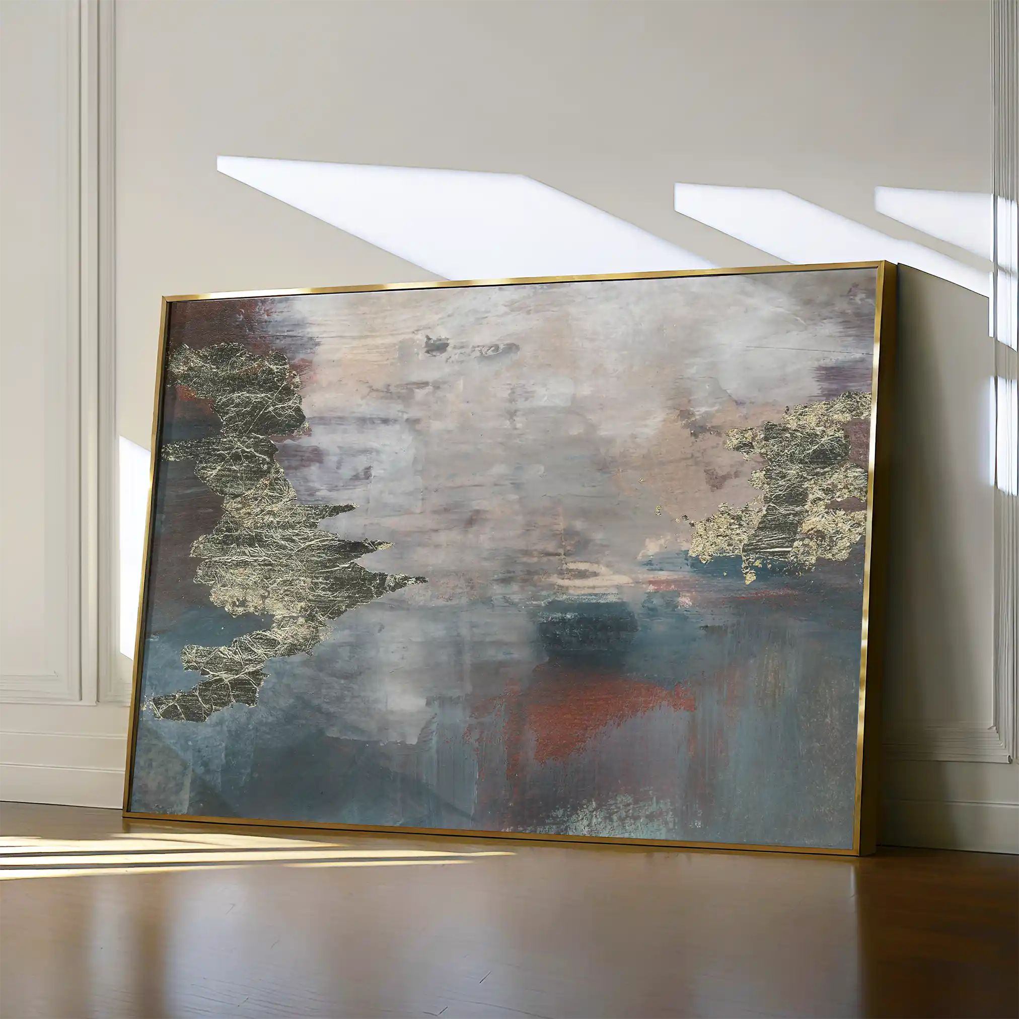 Abstract 073 Canvas Art 18" x 24" / 45 x 60 cm / Black