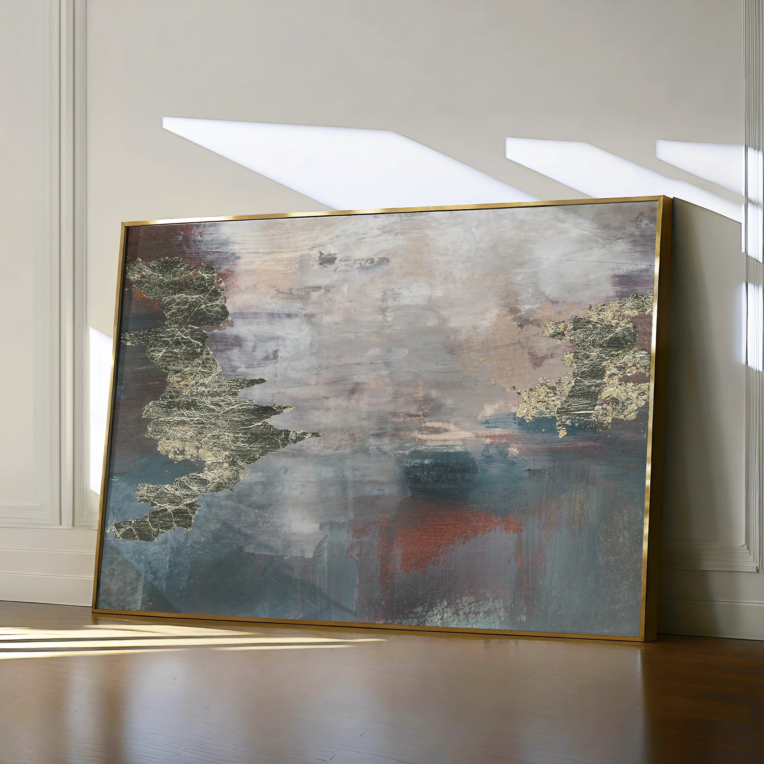 Abstract 073 Canvas Art 18" x 24" / 45 x 60 cm / Black
