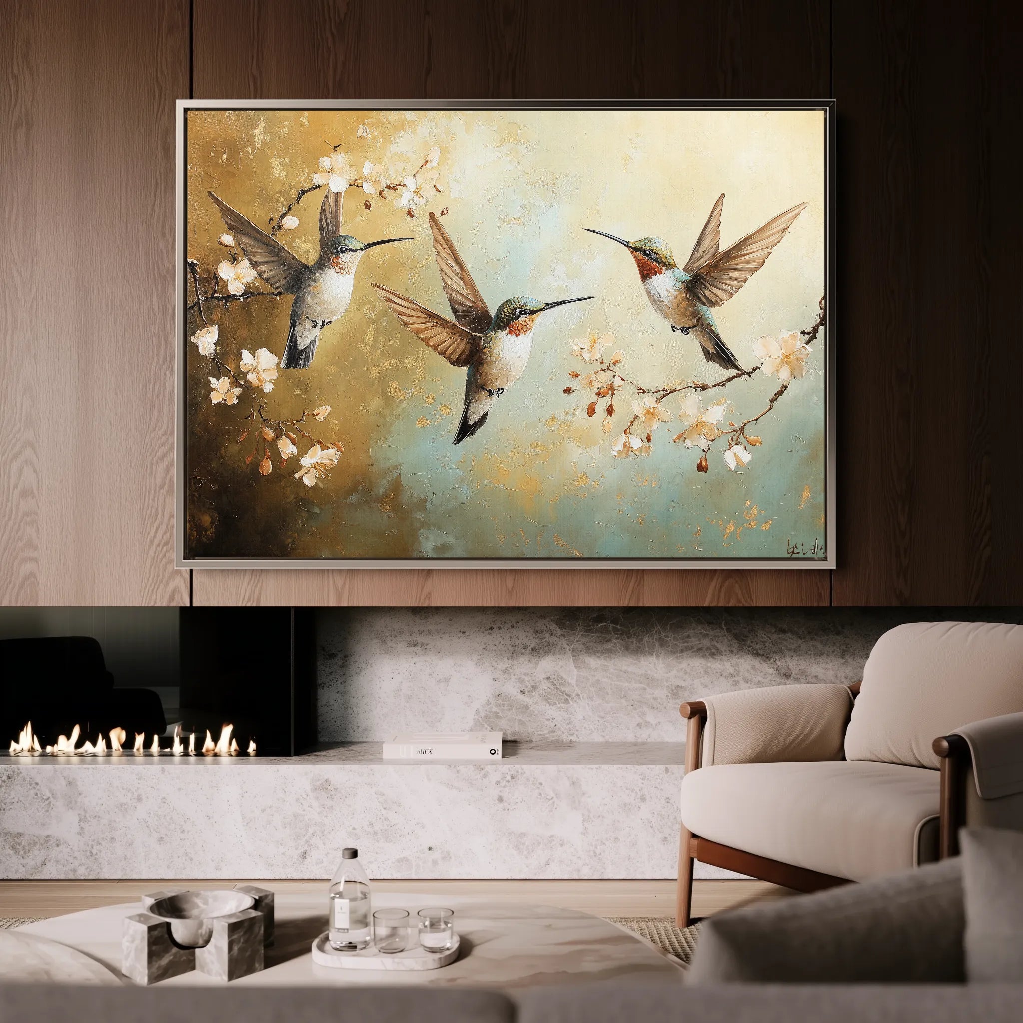 Animals 073 Canvas Art 18" x 24" / 45 x 60 cm / Black