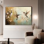 Animals 073 Canvas Art 18" x 24" / 45 x 60 cm / Black