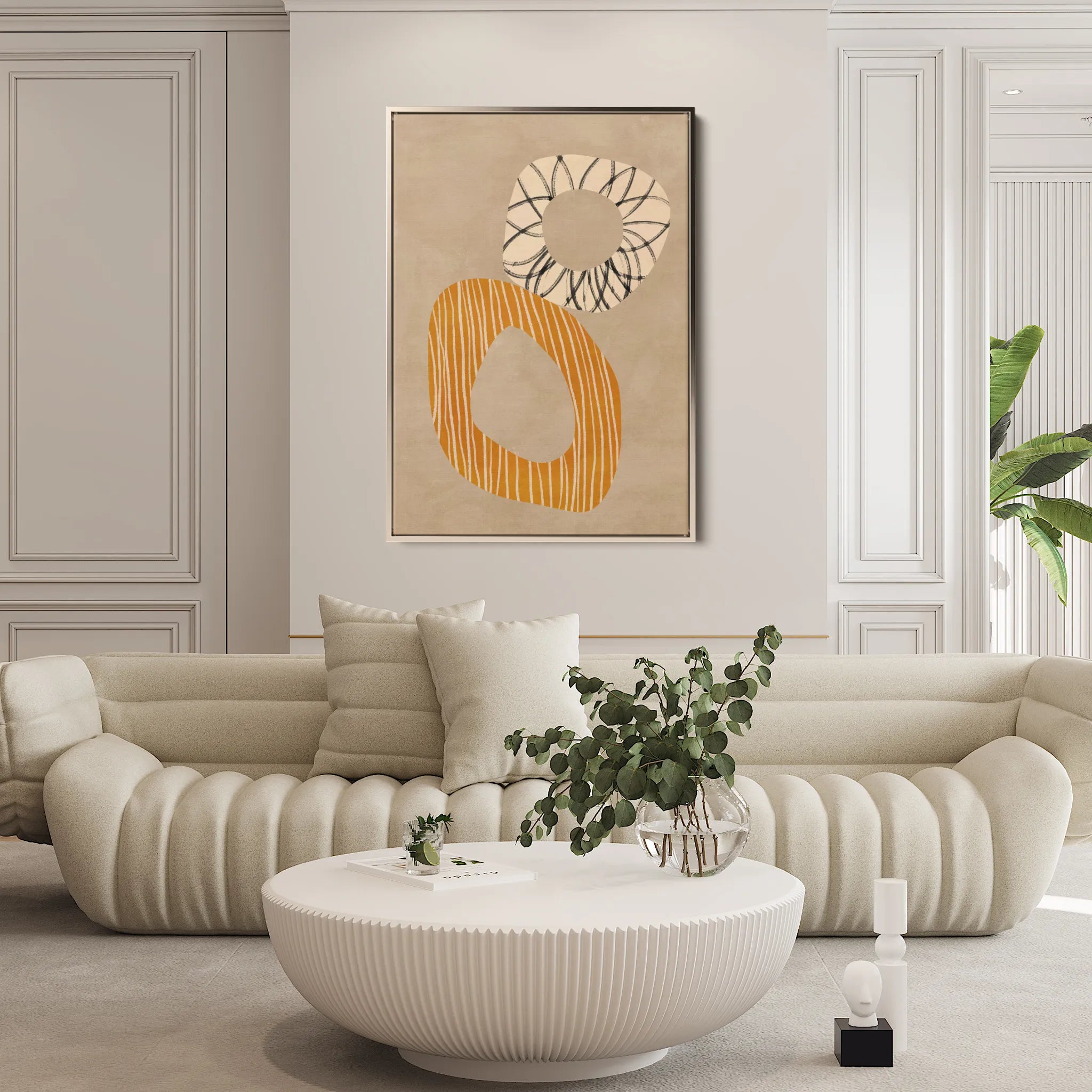 Boho 073 Canvas Art 18" x 24" / 45 x 60 cm / Black