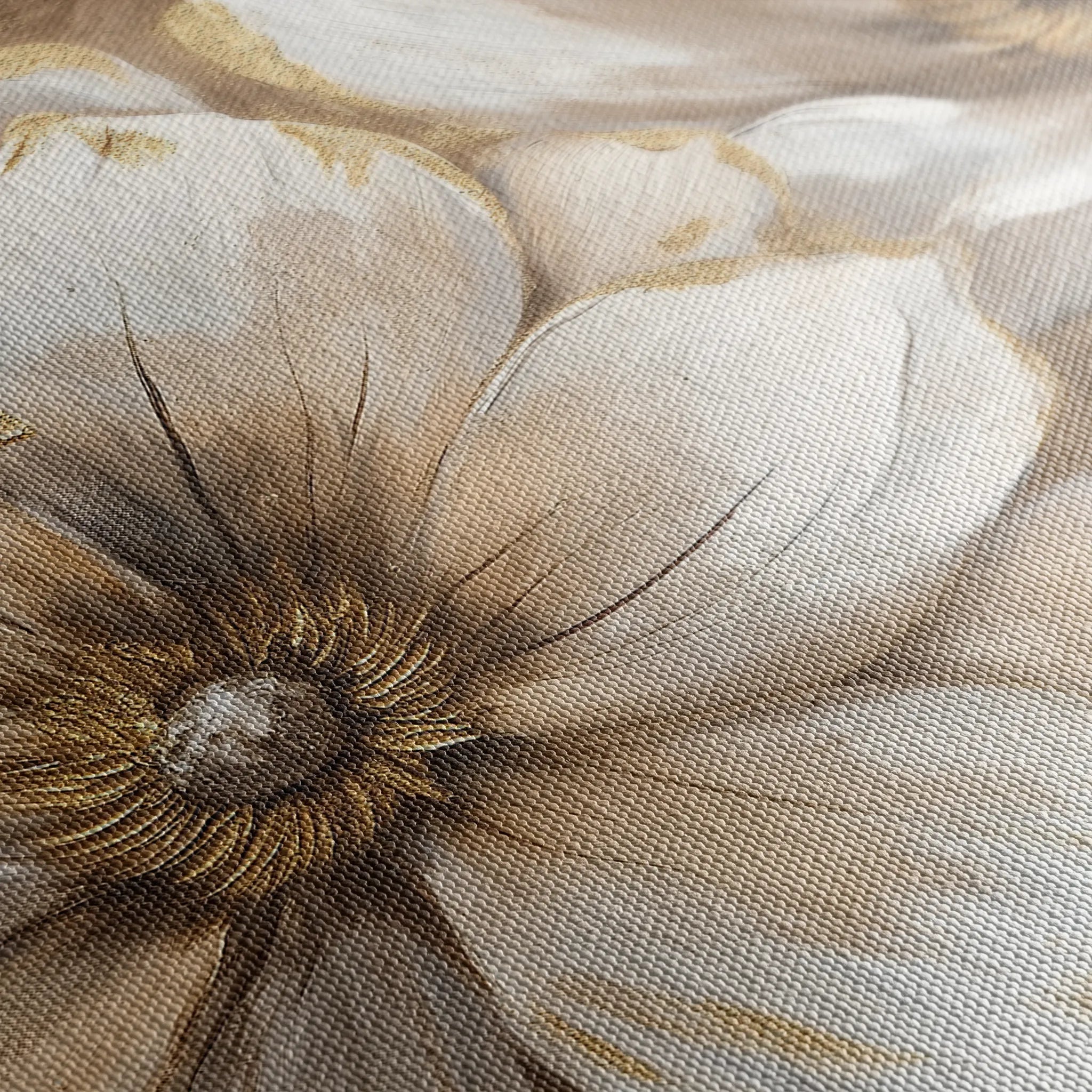 Floral 073 Canvas Art 18" x 24" / 45 x 60 cm / Black