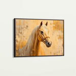 Horses 073 Canvas Art 60 x 40 cm / Black