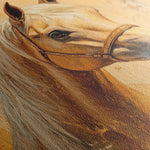 Horses 073 Canvas Art 60 x 40 cm / Black