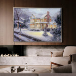 Landscape 073 Canvas Art 18" x 24" / 45 x 60 cm / Black