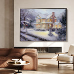 Landscape 073 Canvas Art 18" x 24" / 45 x 60 cm / Black