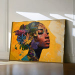 Portrait 073 Canvas Art 18" x 24" / 45 x 60 cm / Black