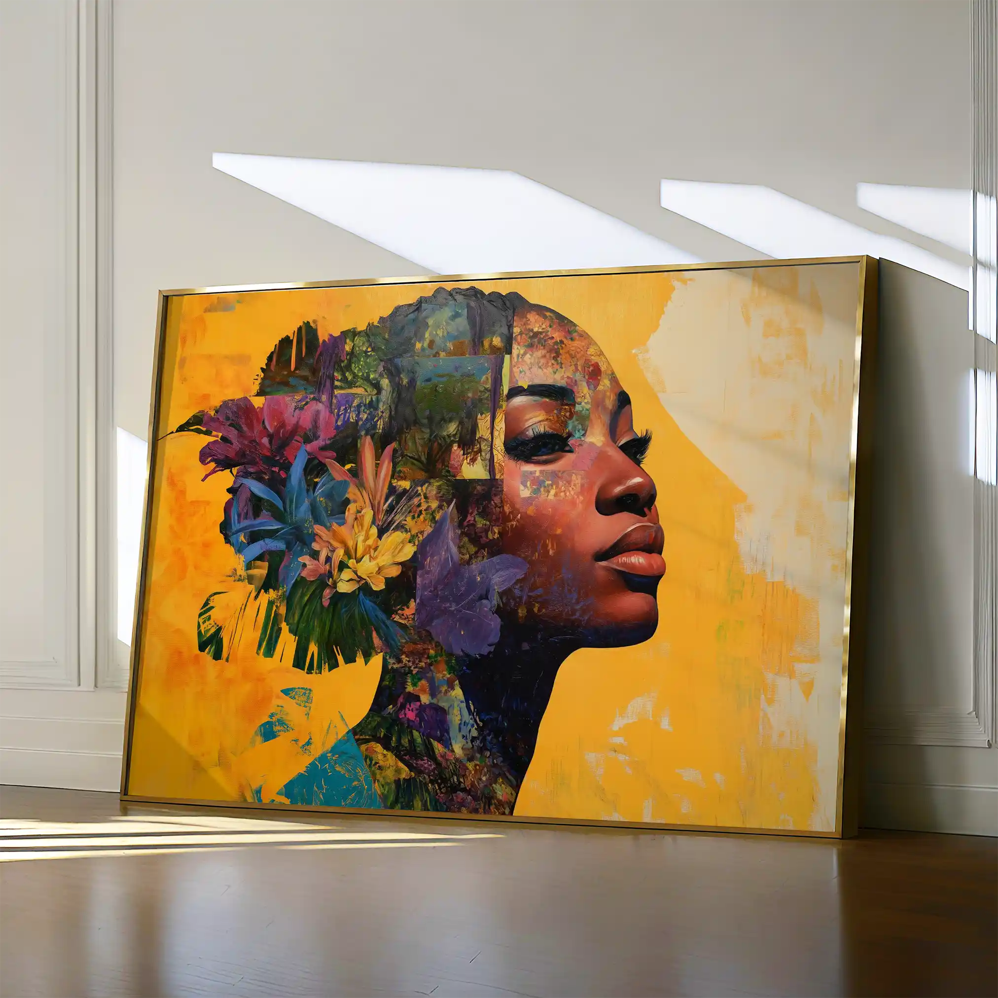 Portrait 073 Canvas Art 60 x 40 cm / Black
