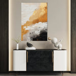 Abstract 074 Canvas Art 18" x 24" / 45 x 60 cm / Black
