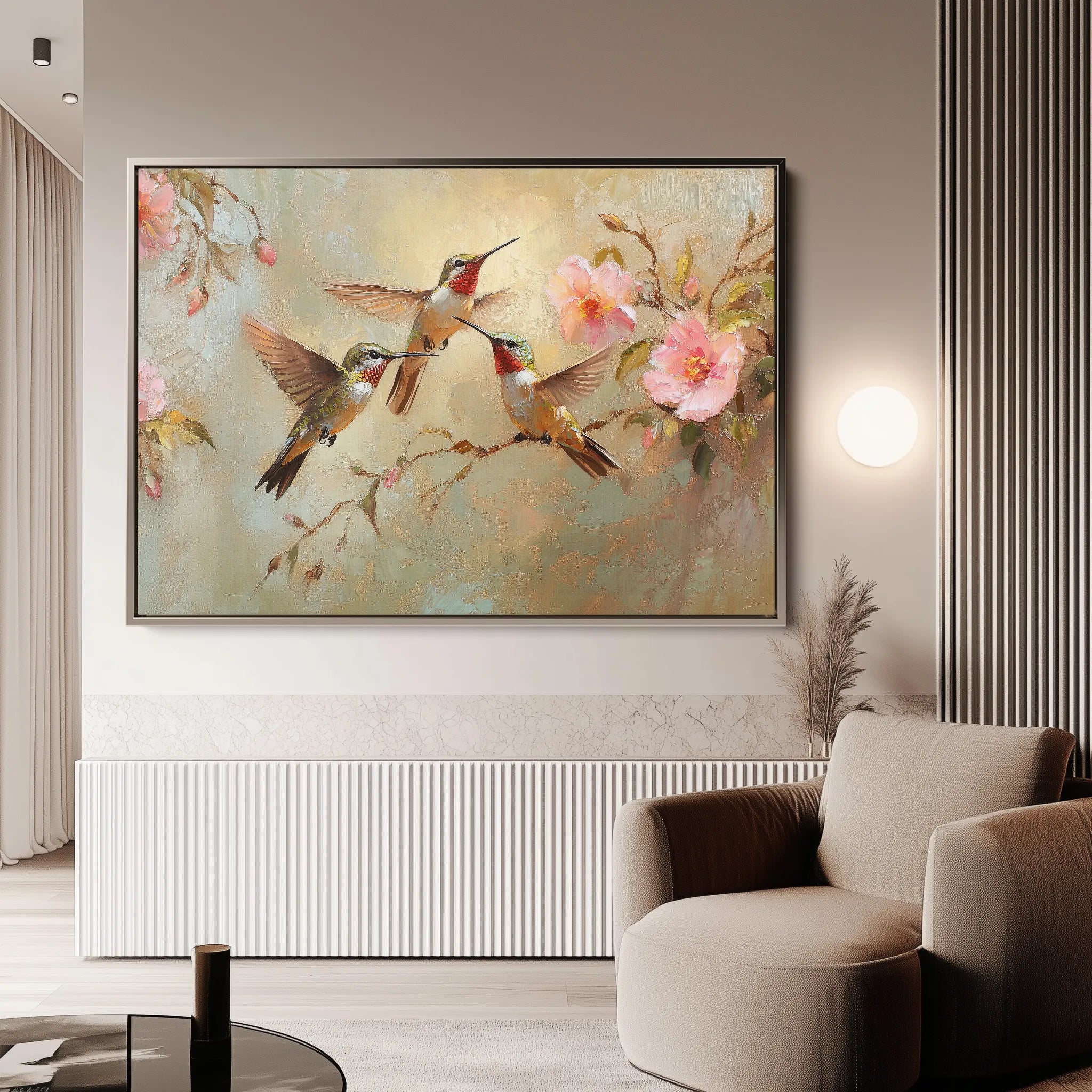 Animals 074 Canvas Art 18" x 24" / 45 x 60 cm / Black