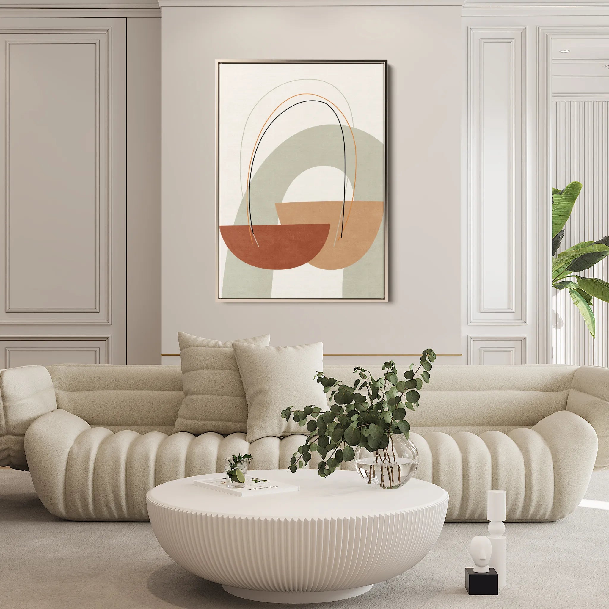 Boho 074 Canvas Art 18" x 24" / 45 x 60 cm / Black