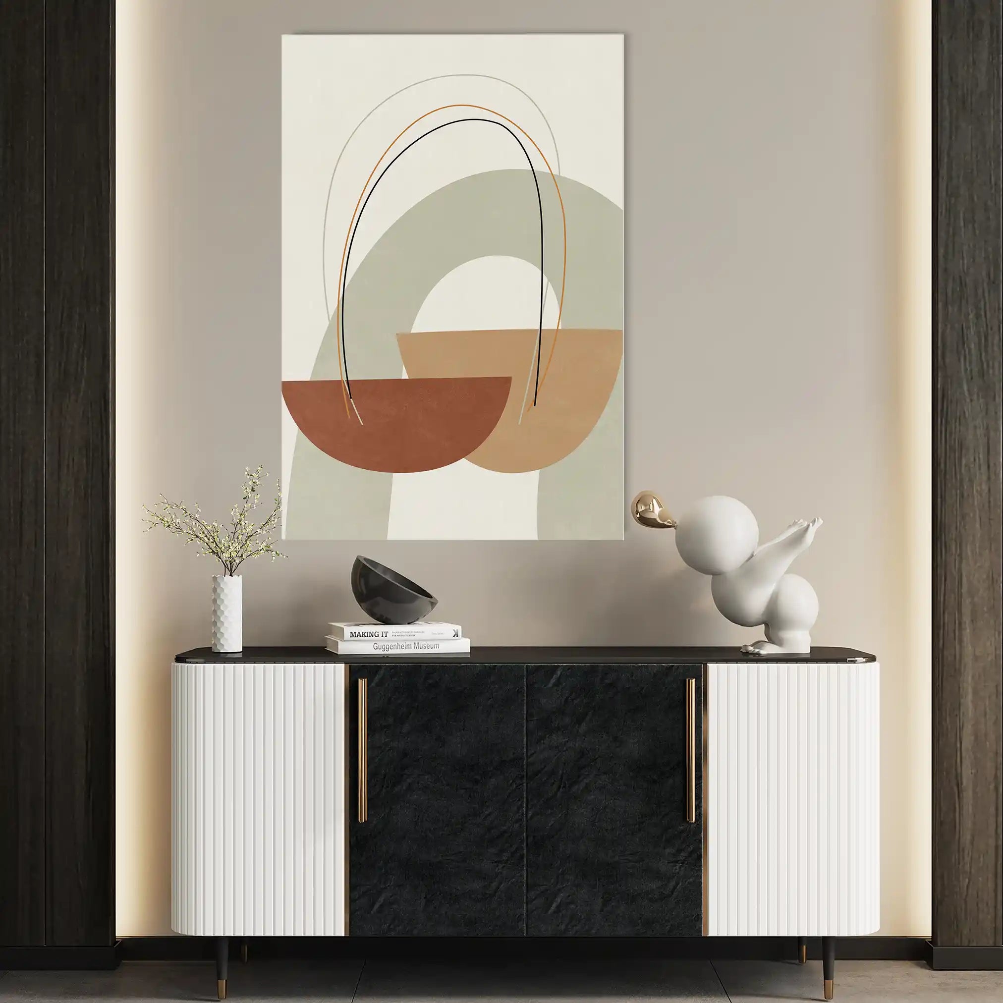 Boho 074 Canvas Art 60 x 40 cm / Black