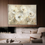 Floral 074 Canvas Art 18" x 24" / 45 x 60 cm / Black