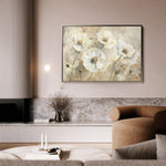 Floral 074 Canvas Art 18" x 24" / 45 x 60 cm / Black