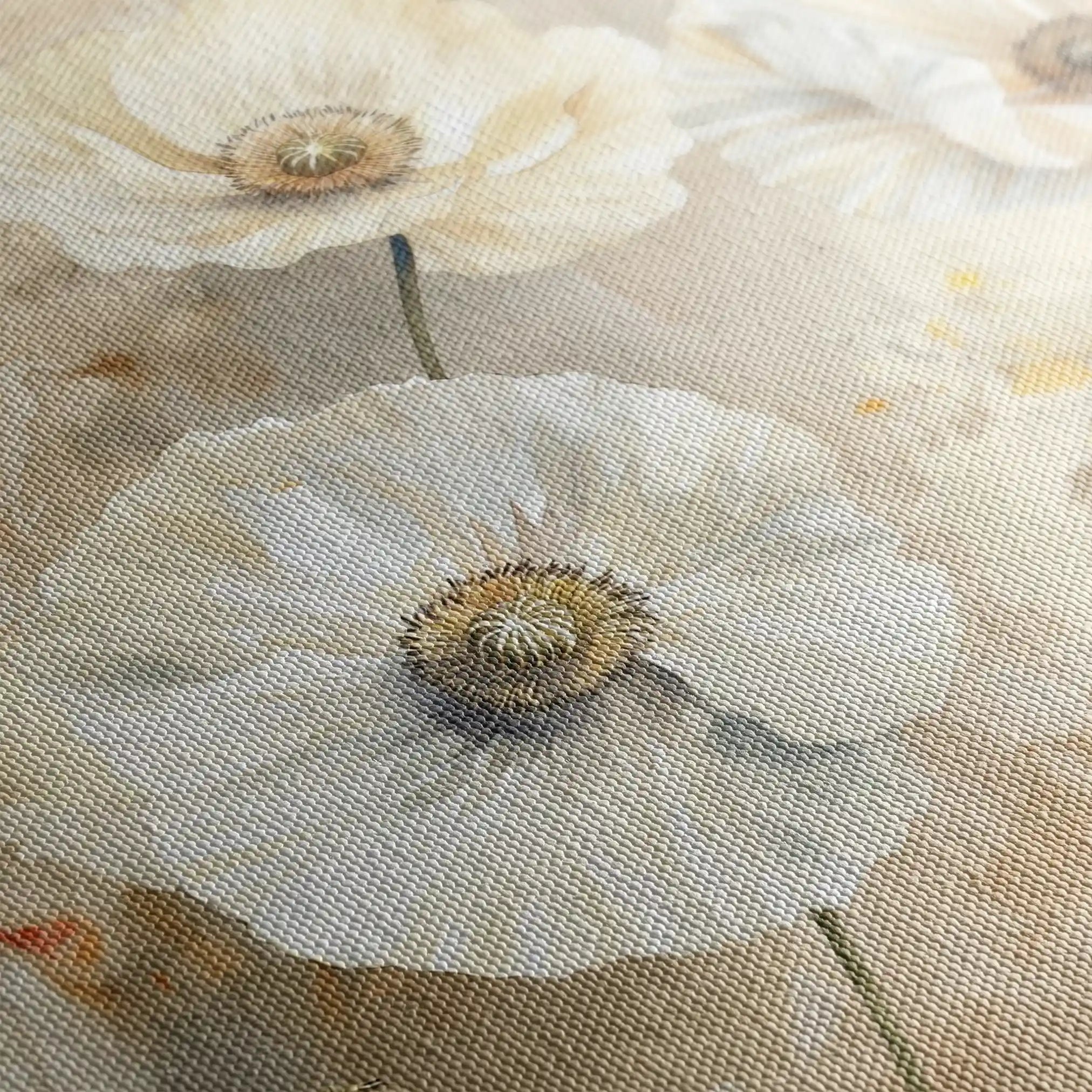 Floral 074 Canvas Art 18" x 24" / 45 x 60 cm / Black