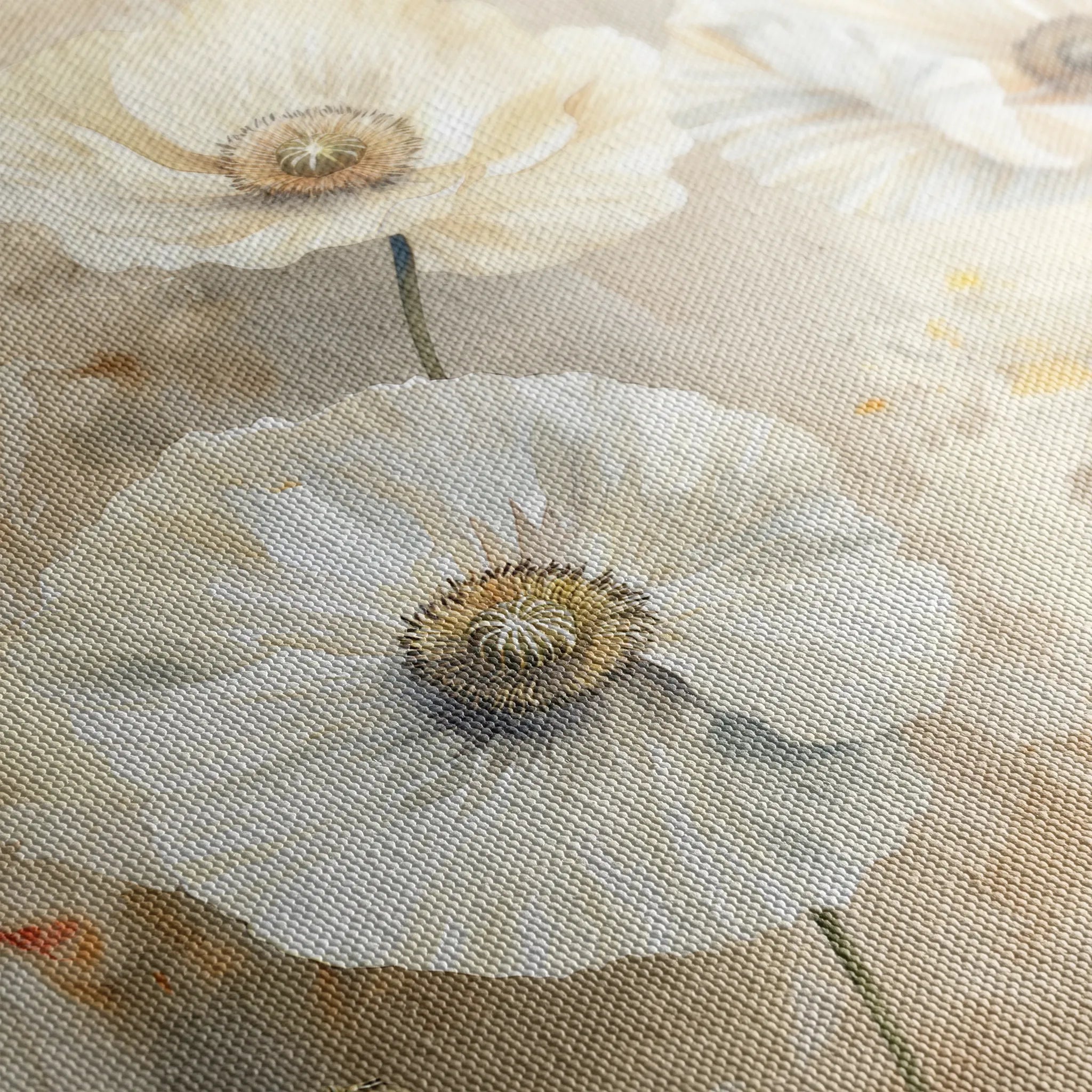 Floral 074 Canvas Art 18" x 24" / 45 x 60 cm / Black