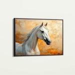 Horses 074 Canvas Art 60 x 40 cm / Black