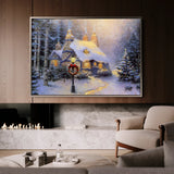 Landscape 074 Canvas Art 18" x 24" / 45 x 60 cm / Black