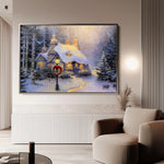Landscape 074 Canvas Art 18" x 24" / 45 x 60 cm / Black