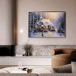 Landscape 074 Canvas Art 18" x 24" / 45 x 60 cm / Black