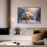 Landscape 074 Canvas Art 18" x 24" / 45 x 60 cm / Black