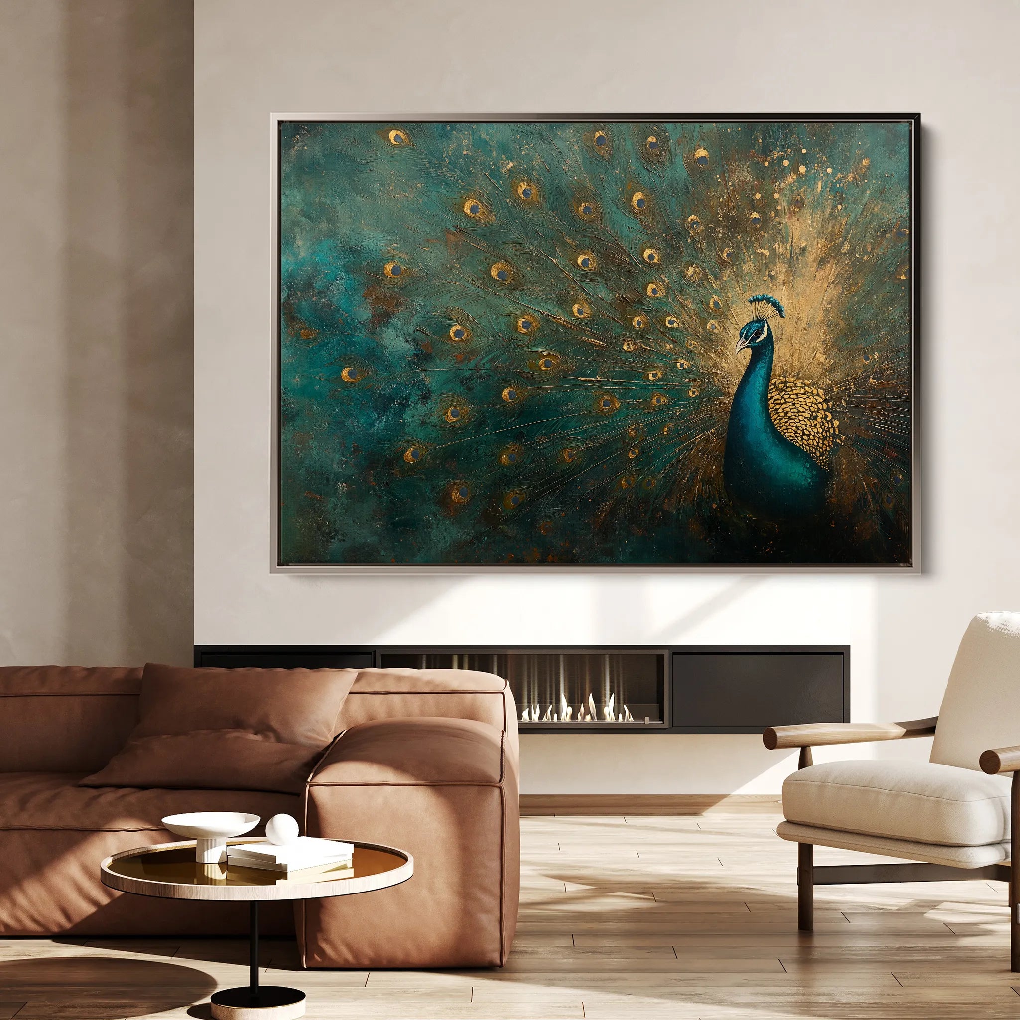 Animals 075 Canvas Art 18" x 24" / 45 x 60 cm / Black