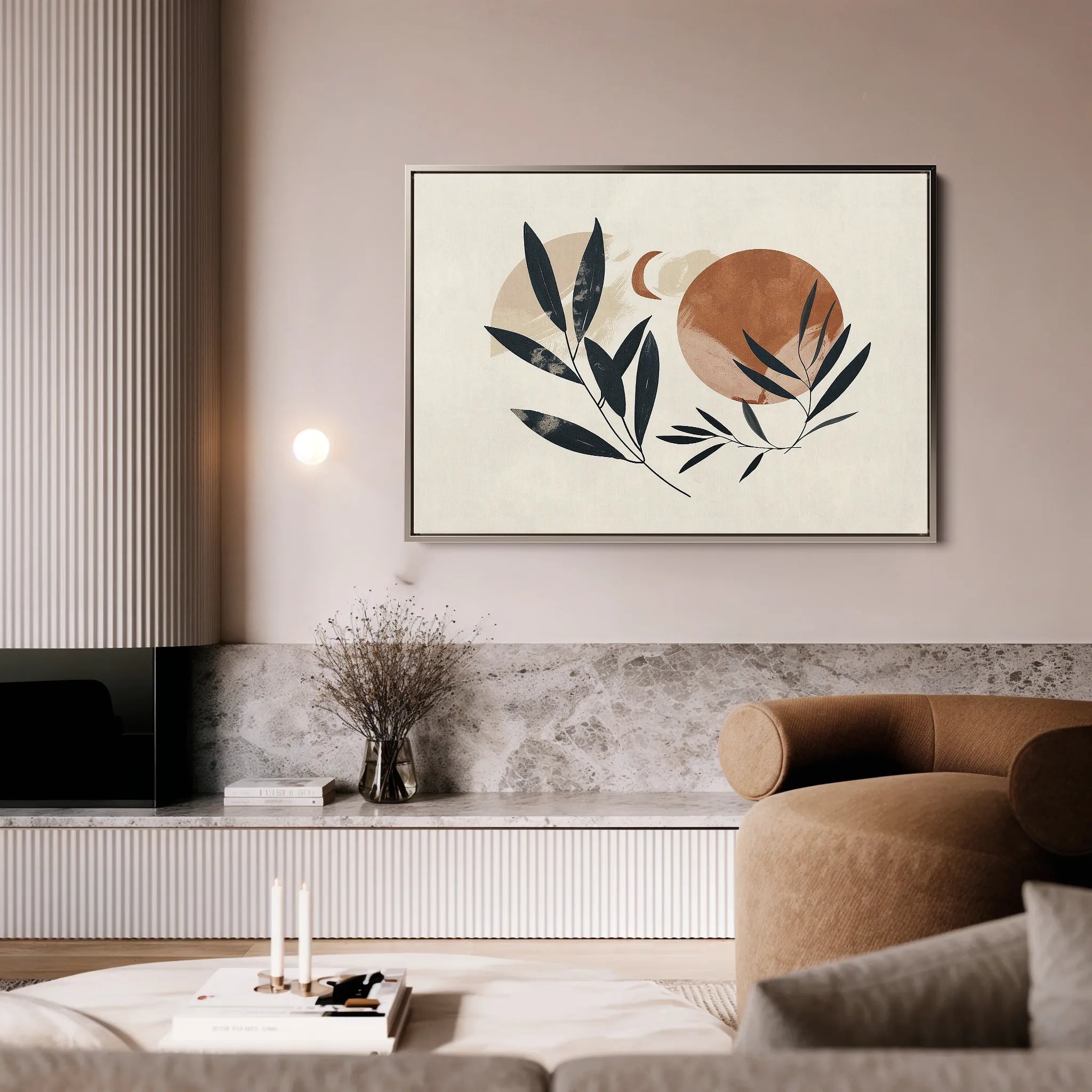 Boho 075 Canvas Art 18" x 24" / 45 x 60 cm / Black