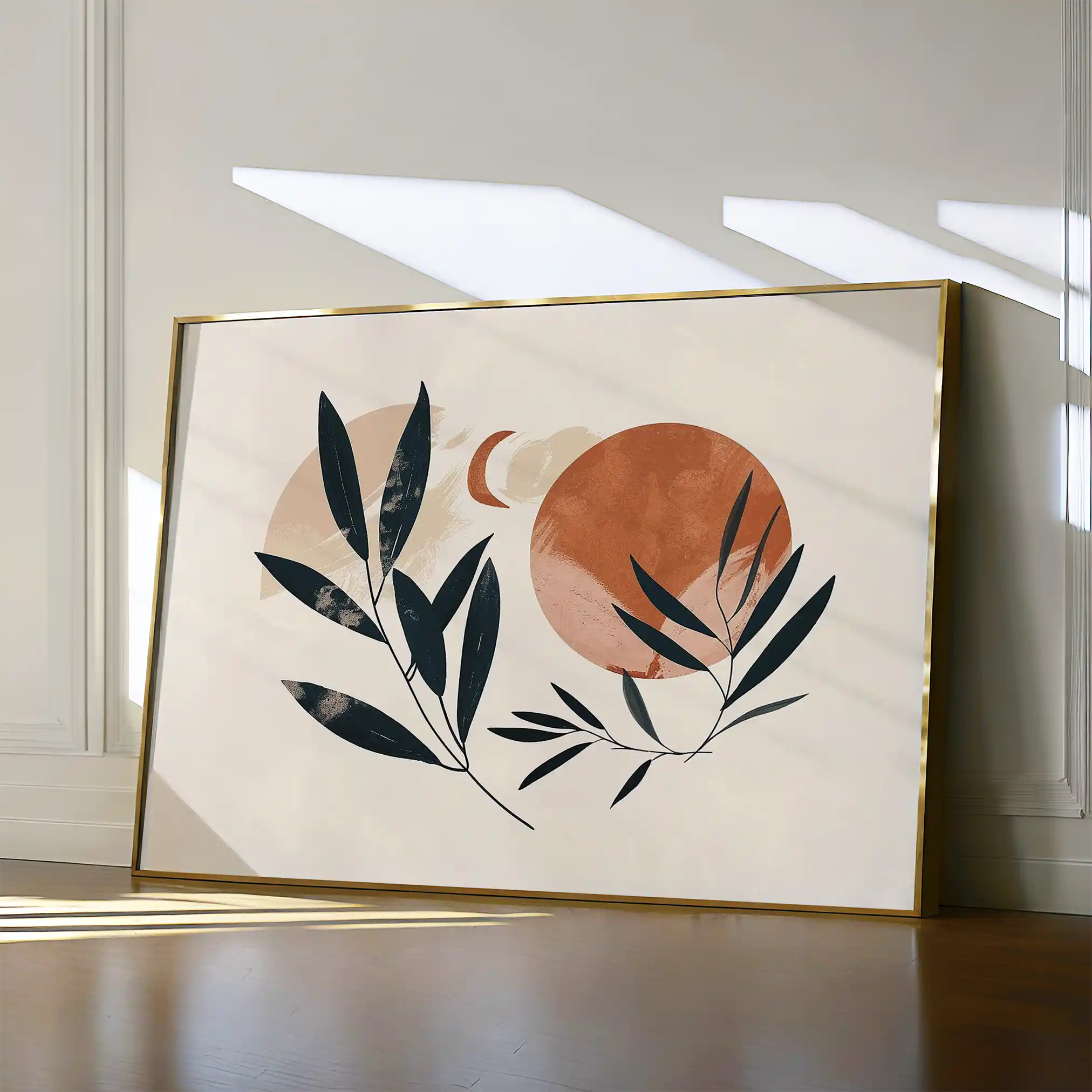 Boho 075 Canvas Art 60 x 40 cm / Black