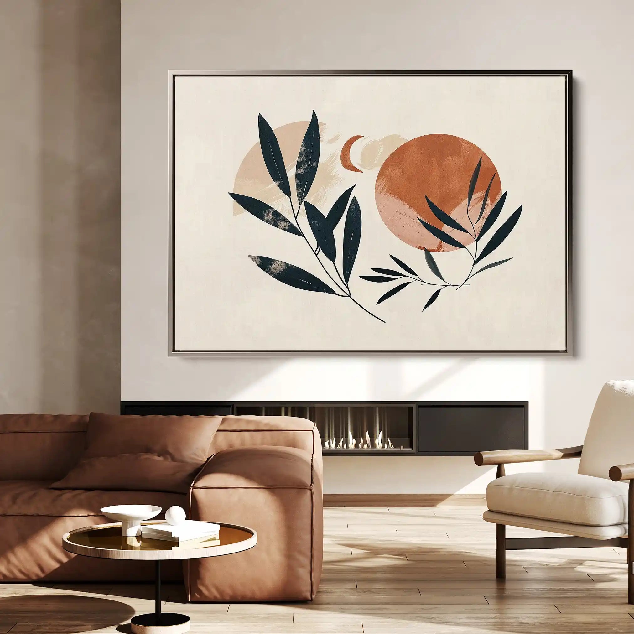 Boho 075 Canvas Art 60 x 40 cm / Black