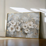 Floral 075 Canvas Art 18" x 24" / 45 x 60 cm / Black