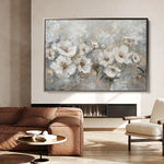 Floral 075 Canvas Art 18" x 24" / 45 x 60 cm / Black