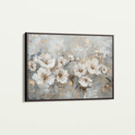 Floral 075 Canvas Art 18" x 24" / 45 x 60 cm / Black