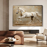 Horses 075 Canvas Art 60 x 40 cm / Black