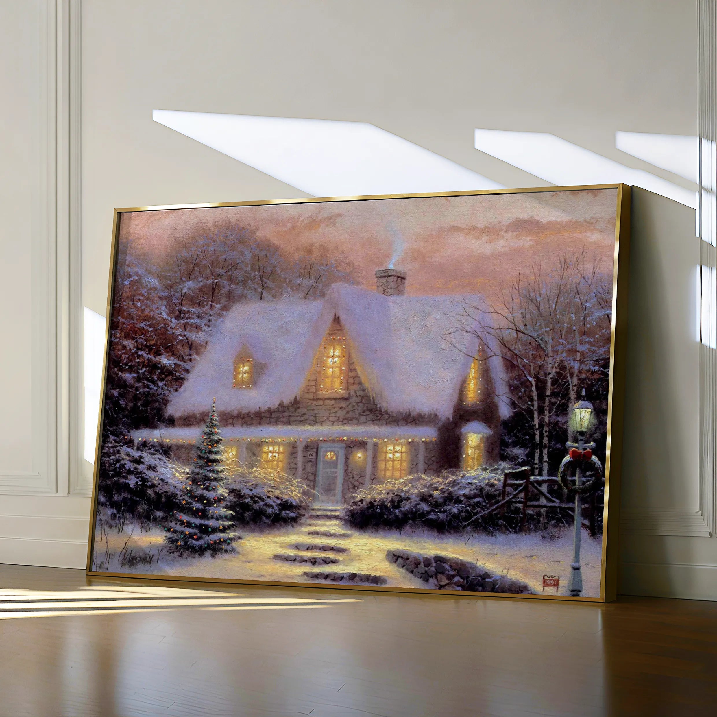Landscape 075 Canvas Art 18" x 24" / 45 x 60 cm / Black