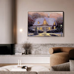 Landscape 075 Canvas Art 18" x 24" / 45 x 60 cm / Black