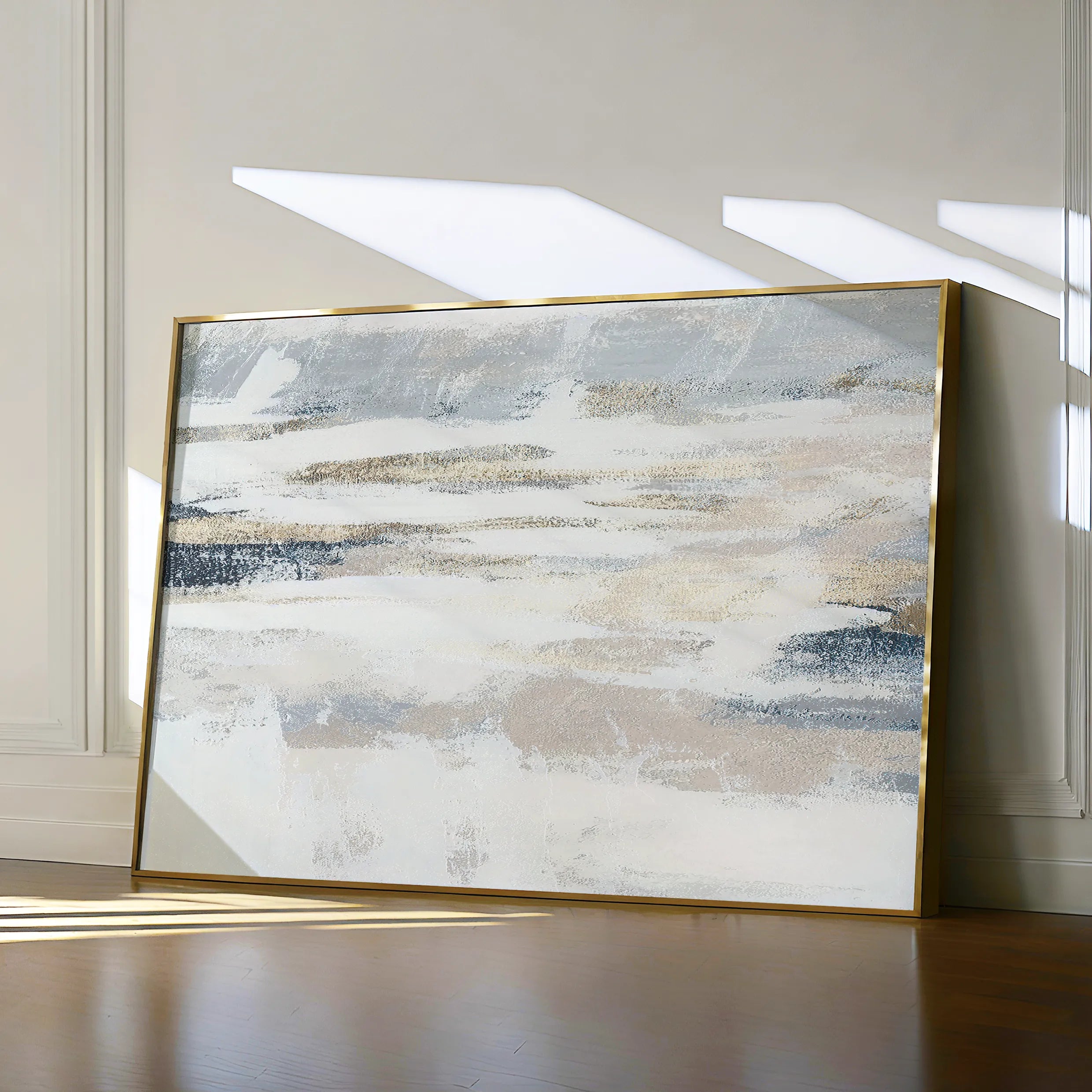 Abstract 076 Canvas Art 18" x 24" / 45 x 60 cm / Black