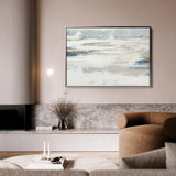 Abstract 076 Canvas Art 18" x 24" / 45 x 60 cm / Black