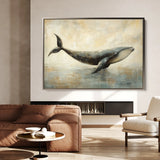 Animals 076 Canvas Art 18" x 24" / 45 x 60 cm / Black
