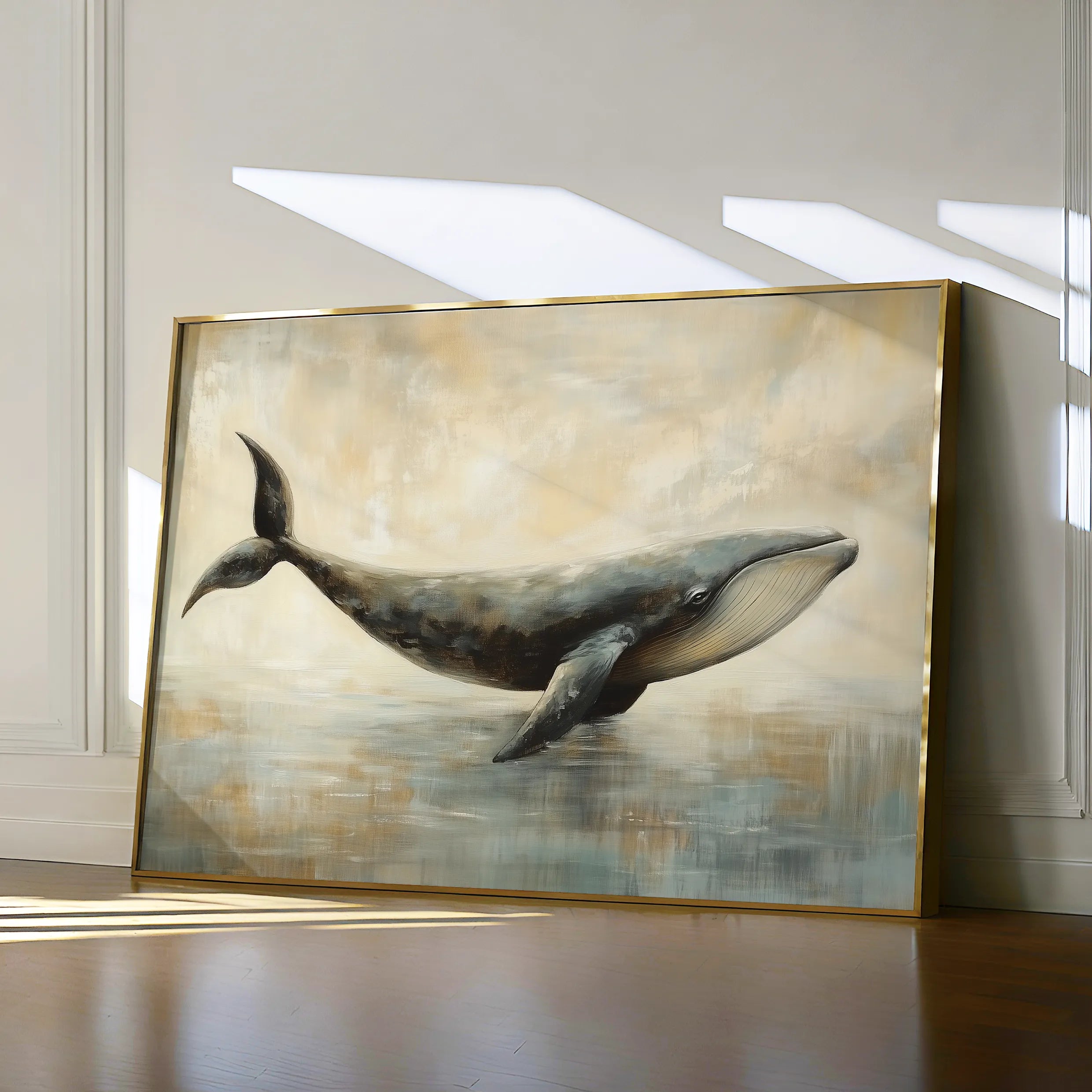 Animals 076 Canvas Art 18" x 24" / 45 x 60 cm / Black