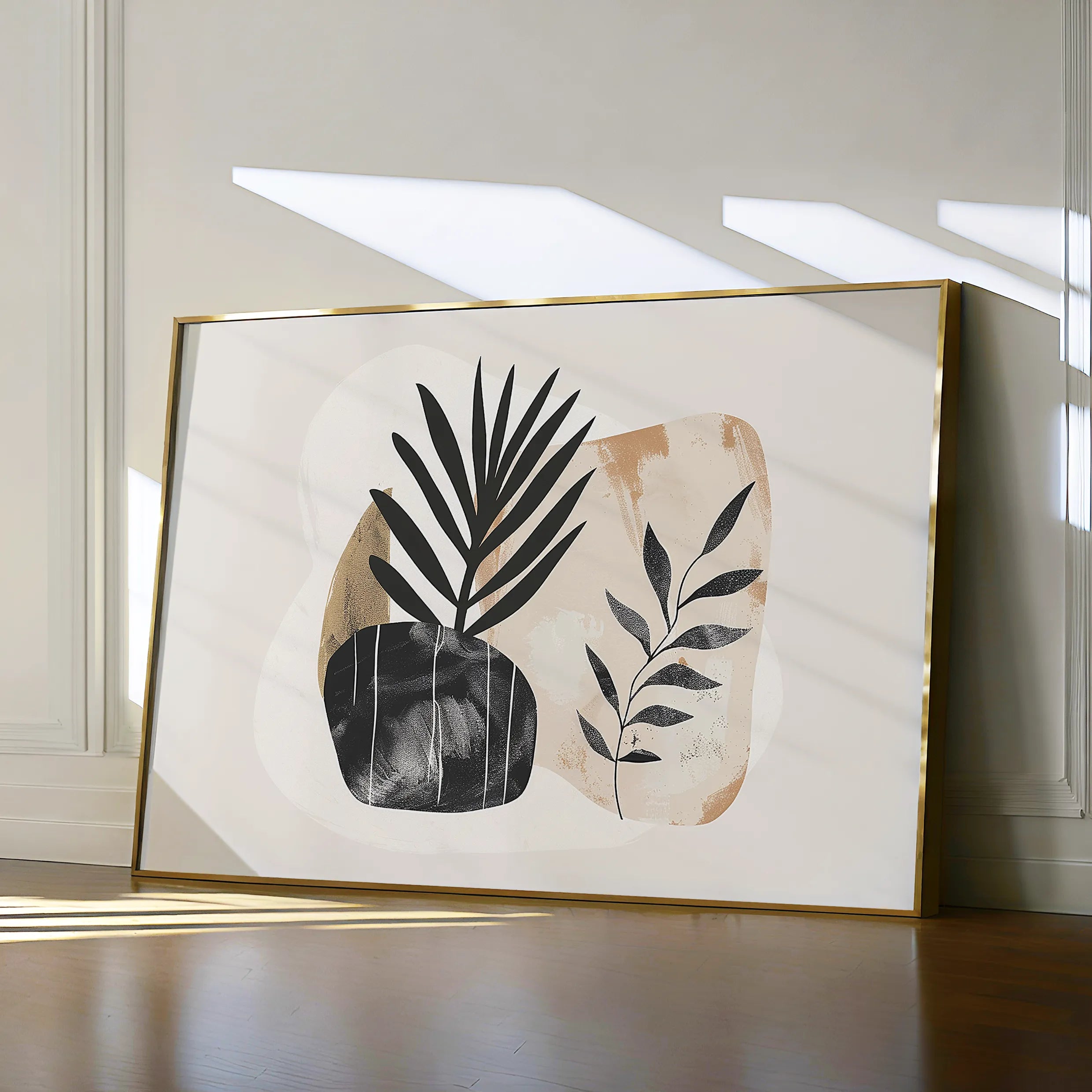 Boho 076 Canvas Art 18" x 24" / 45 x 60 cm / Black