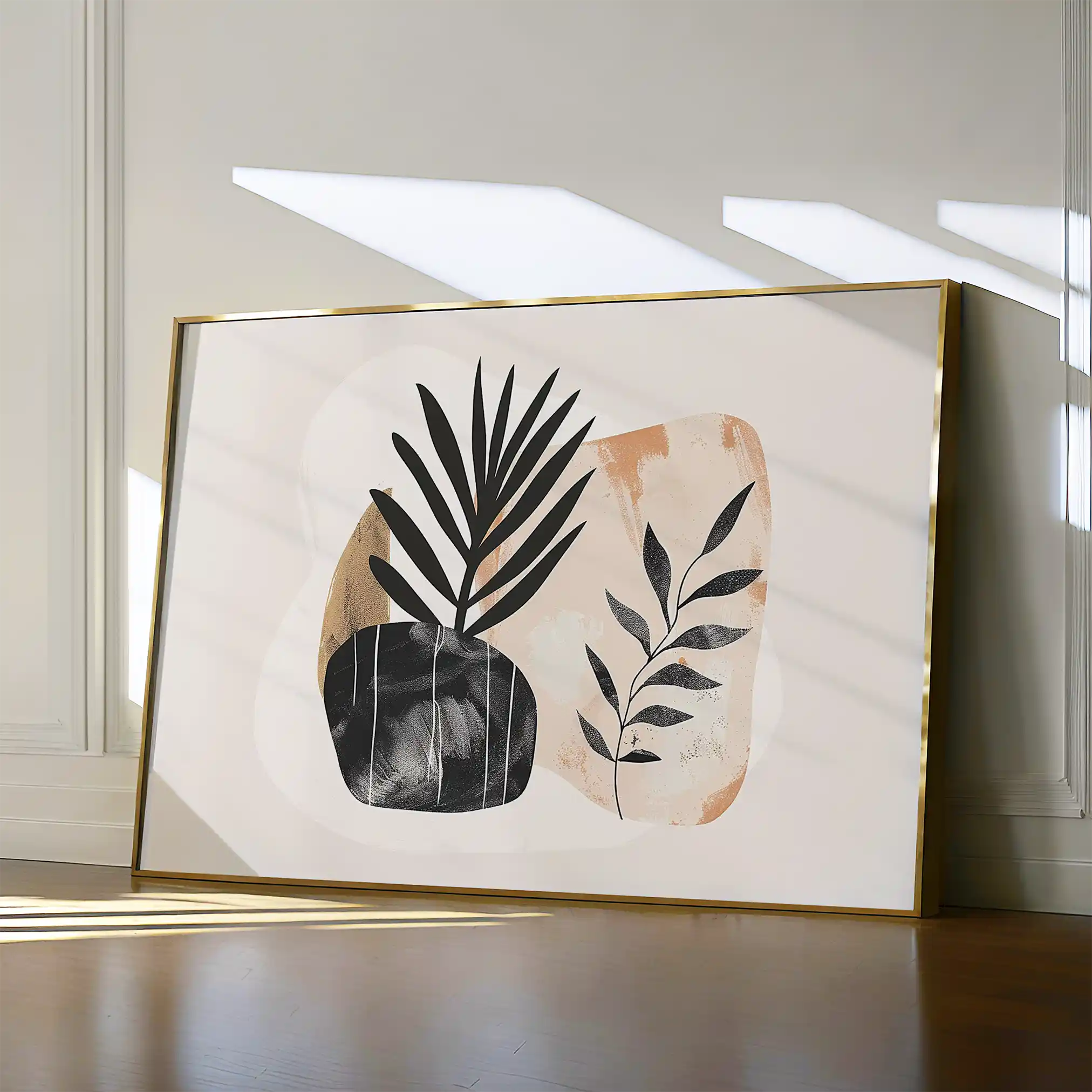 Boho 076 Canvas Art 60 x 40 cm / Black