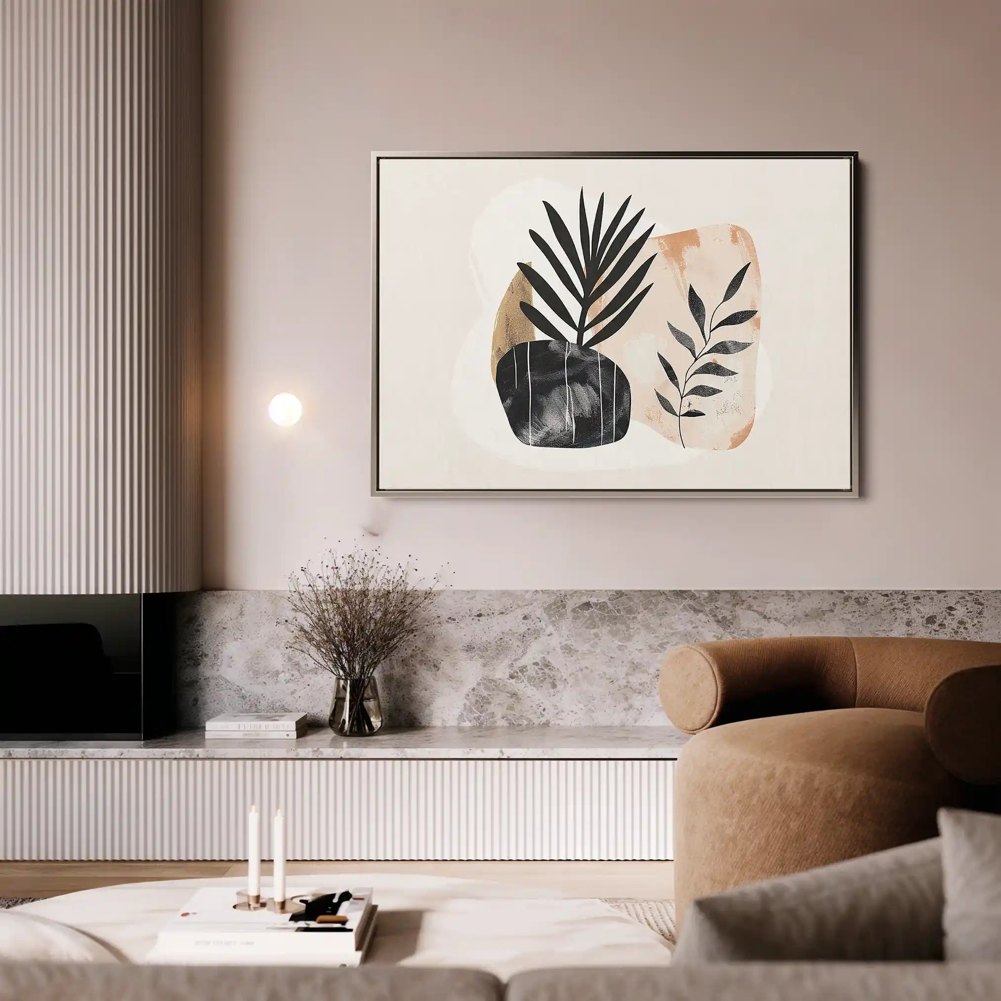 Boho 076 Canvas Art 60 x 40 cm / Black
