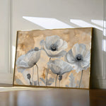 Floral 076 Canvas Art 18" x 24" / 45 x 60 cm / Black