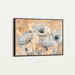 Floral 076 Canvas Art 18" x 24" / 45 x 60 cm / Black