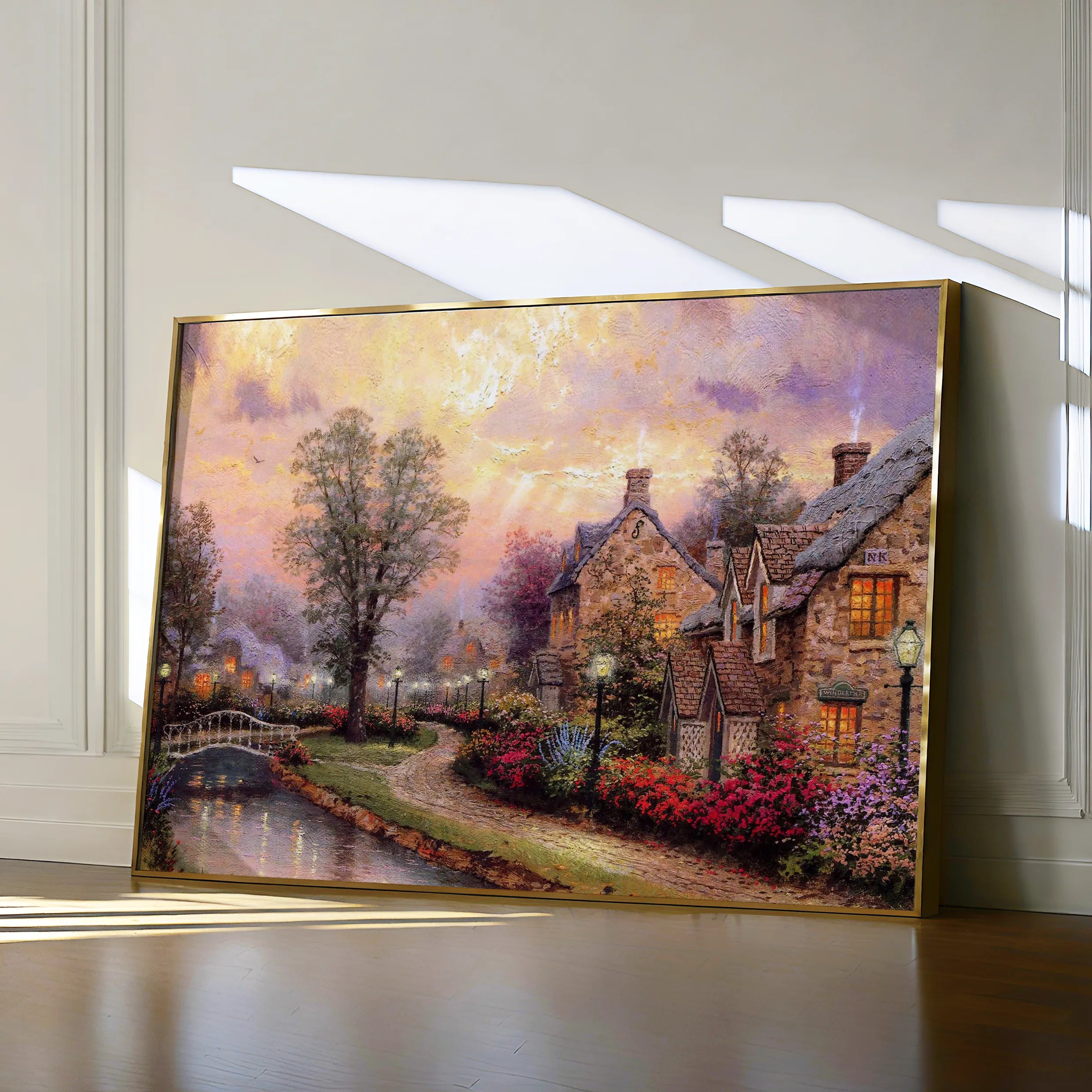 Landscape 076 Canvas Art 18" x 24" / 45 x 60 cm / Black