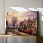 Landscape 076 Canvas Art 60 x 40 cm / Black